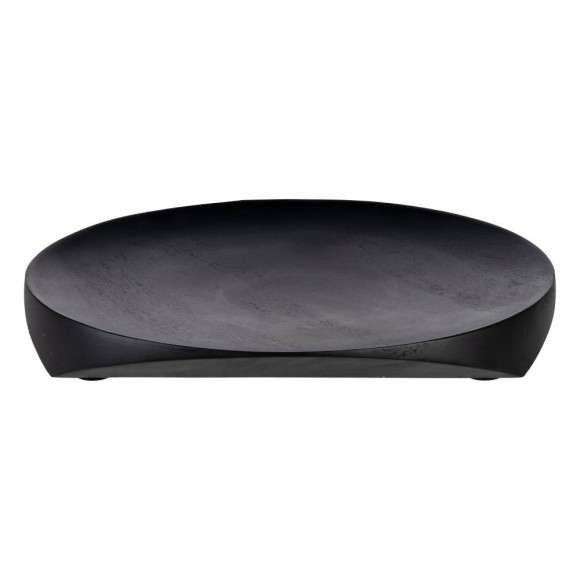 427144 KABACAN Декоративная тарелка H40, Ø300, дерево, черный