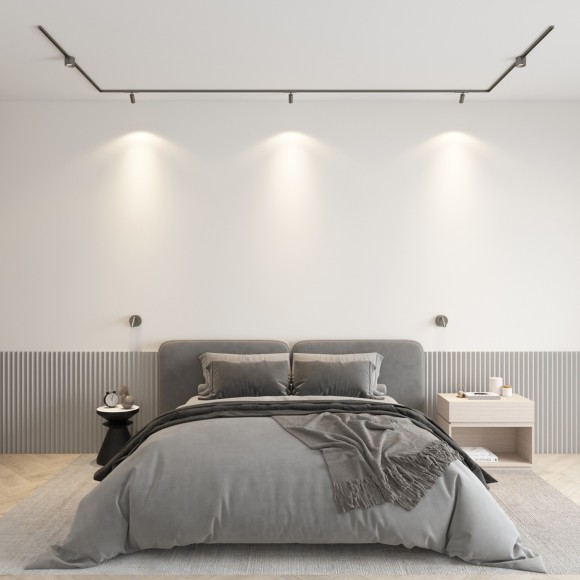 DK5741-DN Трековый магнитный светодиодный светильник Denkirs Shine 48V CRI90+ 3000К 770Лм 36° 10Вт DK5741-DN Трековый магнитный светодиодный светильник Denkirs Shine 48V CRI90+ 3000К 770Лм 36° 10Вт