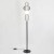 LSP-0945 Lussole YONKERS черный торшер с белым стеклянным плафоном, LED 18 Вт, 4000 К, 1620 Лм