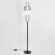 LSP-0945 Lussole YONKERS черный торшер с белым стеклянным плафоном, LED 18 Вт, 4000 К, 1620 Лм