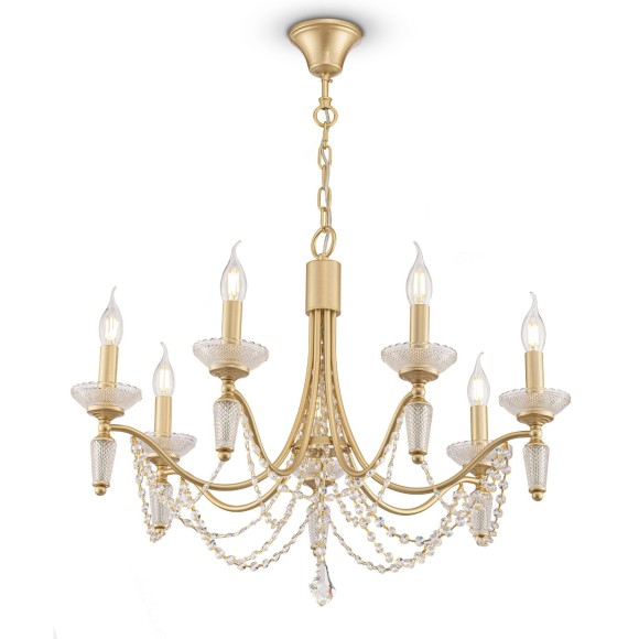 Люстра подвесная Freya FR2009PL-07G Zoe под лампы 7xE14 40W