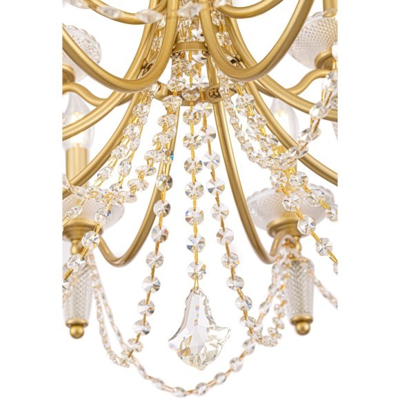 Люстра подвесная Freya FR2009PL-07G Zoe под лампы 7xE14 40W