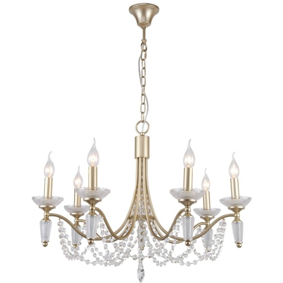 Люстра подвесная Freya FR2009PL-07G Zoe под лампы 7xE14 40W