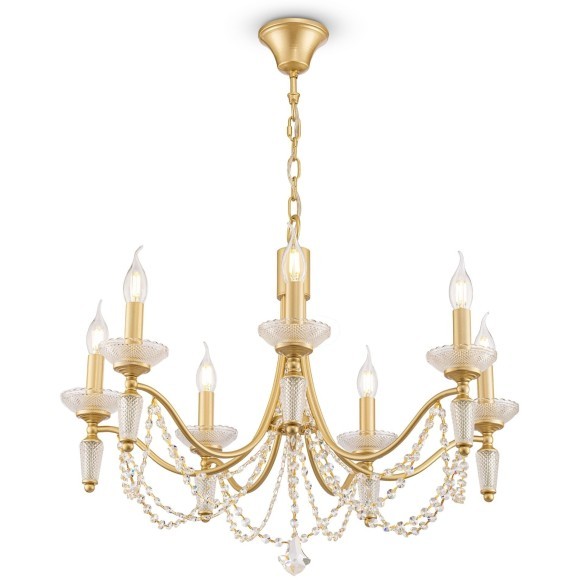 Люстра подвесная Freya FR2009PL-07G Zoe под лампы 7xE14 40W