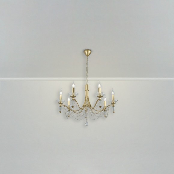 Люстра подвесная Freya FR2009PL-07G Zoe под лампы 7xE14 40W