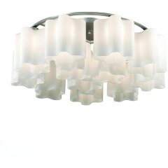 SL116.052.12 Люстра потолочная ST-Luce Серебристый/Белый E27 12*60W (из 2-х коробок) ONDE SL116.052.12 Люстра потолочная ST-Luce Серебристый/Белый E27 12*60W (из 2-х коробок) ONDE