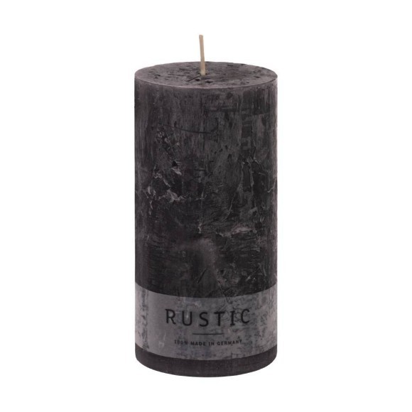 422574 Свеча парафиновая GLENBARR, H140 парафин, антрацит 422574 Свеча парафиновая GLENBARR, H140 парафин, антрацит