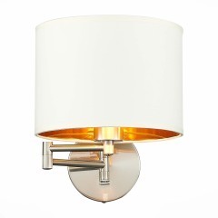 SLE300551-01 Светильник настенный Никель/Белый, Серебристый E27 1*40W BRESCIA SLE300551-01 Светильник настенный Никель/Белый, Серебристый E27 1*40W BRESCIA