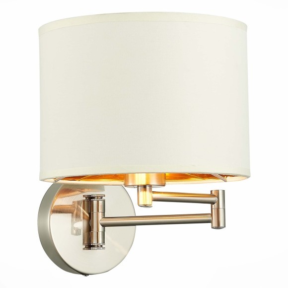 SLE300551-01 Светильник настенный Никель/Белый, Серебристый E27 1*40W BRESCIA SLE300551-01 Светильник настенный Никель/Белый, Серебристый E27 1*40W BRESCIA