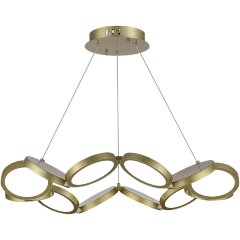 SL6508.203.01 Светильник подвесной ST-Luce Матово Золотистый/Белый LED 1*60W 4000K RIO SL6508.203.01 Светильник подвесной ST-Luce Матово Золотистый/Белый LED 1*60W 4000K RIO