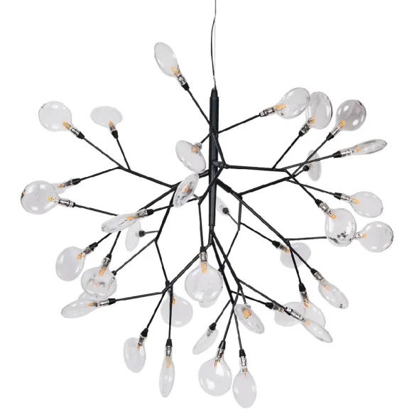 Светильник подвесной Crystal Lux EVITA SP36 BLACK/TRANSPARENT