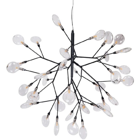 Светильник подвесной Crystal Lux EVITA SP36 BLACK/TRANSPARENT