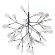 Светильник подвесной Crystal Lux EVITA SP36 BLACK/TRANSPARENT