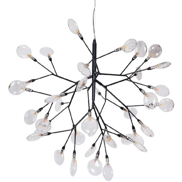 Светильник подвесной Crystal Lux EVITA SP36 BLACK/TRANSPARENT