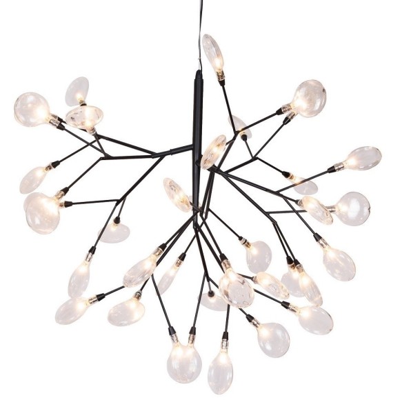 Светильник подвесной Crystal Lux EVITA SP36 BLACK/TRANSPARENT