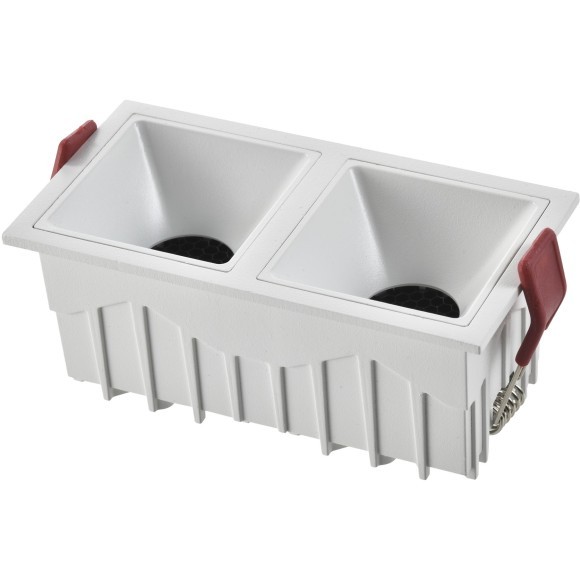 ST757.548.20 Св-к встр. Белый LED 2*10W 60° IP20 L65xW126xH52 85-265V В комплекте Встраиваемые светильники