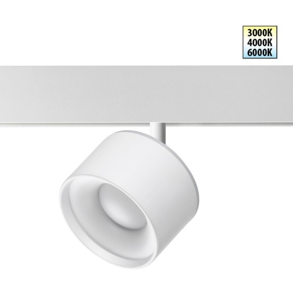 358979 Трековый светодиодный светильник с переключением цветности Novotech Flum CRI90+ 3000;4000;6000К 1100Лм 120° 12W вниз + 3W вверх 358979 Трековый светодиодный светильник с переключением цветности Novotech Flum CRI90+ 3000;4000;6000К 1100Лм 120° 12W вниз + 3W вверх