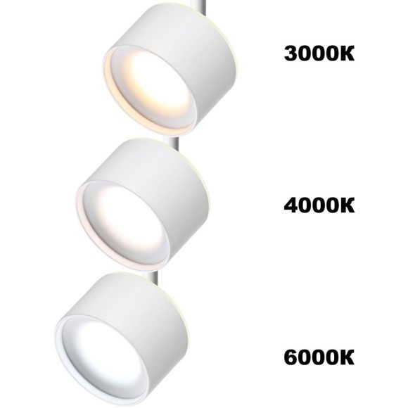 358979 Трековый светодиодный светильник с переключением цветности Novotech Flum CRI90+ 3000;4000;6000К 1100Лм 120° 12W вниз + 3W вверх 358979 Трековый светодиодный светильник с переключением цветности Novotech Flum CRI90+ 3000;4000;6000К 1100Лм 120° 12W вниз + 3W вверх