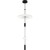 10598C Loft It FLAMINGO Подвесной светильник, 3 LED, 18 Вт, 3000 К, 4860 Лм, черное металлическое основание, белые акриловые плафоны