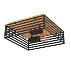 390163 EGLO CIDRAZ Потолочный светильник с 2 лампами E27 дерево коричневый 390163 EGLO CIDRAZ Потолочный светильник с 2 лампами E27 дерево коричневый