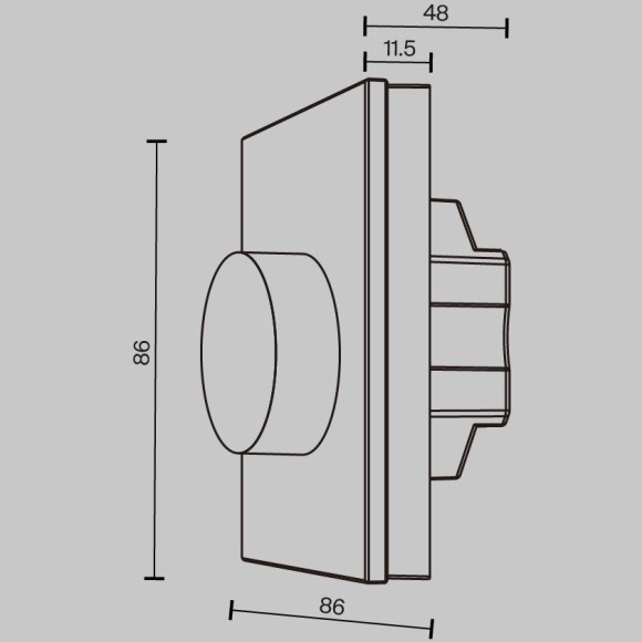 Роторная панель управления RF Maytoni 12-48VDC DIM 711023