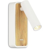 ST160.531.03 Светильник настенный ST-Luce Белый, Светлое дерево/Белый LED 1*3W 3000K Настенные светильники