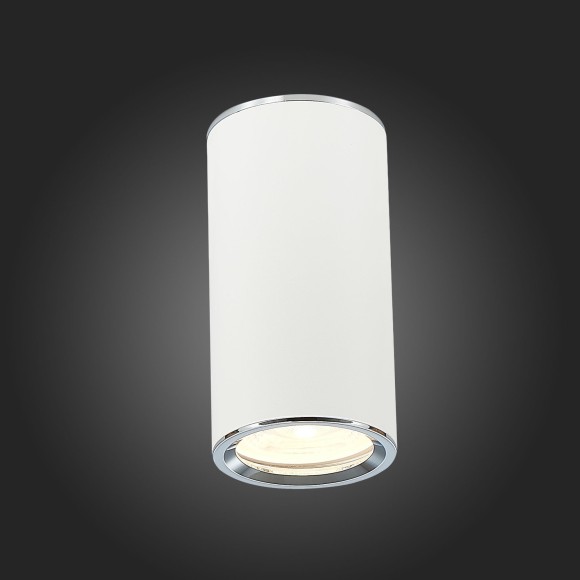 ST111.507.01 Светильник потолочный Белый GU10 1*50W  D54xH105 220V Без ламп Накладные светильники