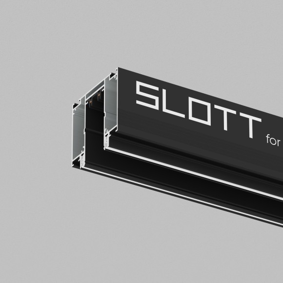 Магнитный шинопровод 2м для демпферных натяжных потолков Smart 220V Denkirs TR2014-BK