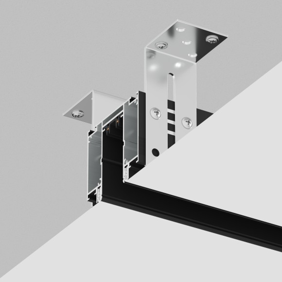 Магнитный шинопровод 2м для демпферных натяжных потолков Smart 220V Denkirs TR2014-BK