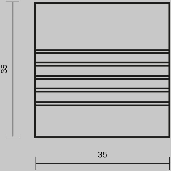 Комплект заглушек (для профиля 35×35) 2 шт., 642033 Комплект заглушек (для профиля 35×35) 2 шт., 642033