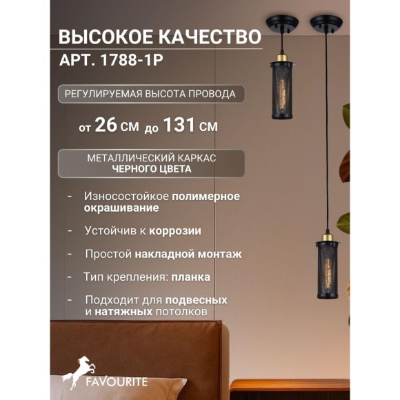 Подвесной светильник Strainer 1788-1P
