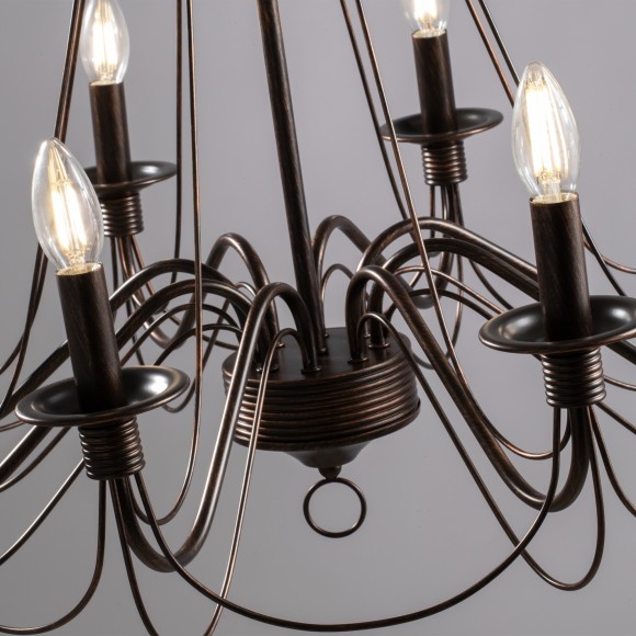 Люстра подвесная Freya FR2046-PL-08-BR Velia под лампы 8xE14 60W