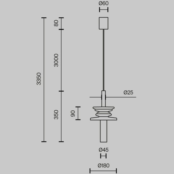 Подвесной светильник Maytoni MOD255PL-01B4