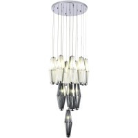 SL1242.103.16 Светильник подвесной ST-Luce Хром/Дымчатый, Молочный G9 16*5W 4000K CIARA