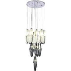 SL1242.103.16 Светильник подвесной ST-Luce Хром/Дымчатый, Молочный G9 16*5W 4000K CIARA SL1242.103.16 Светильник подвесной ST-Luce Хром/Дымчатый, Молочный G9 16*5W 4000K CIARA