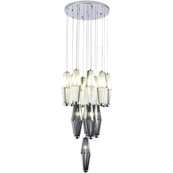 SL1242.103.16 Светильник подвесной ST-Luce Хром/Дымчатый, Молочный G9 16*5W 4000K CIARA