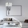 SL1242.103.16 Светильник подвесной ST-Luce Хром/Дымчатый, Молочный G9 16*5W 4000K CIARA