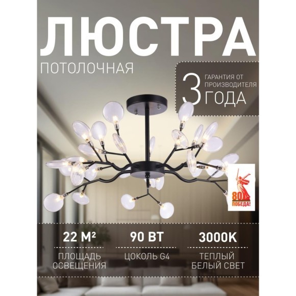 Потолочная люстра Skein 2480-10P