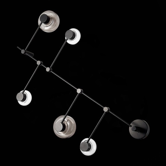 SL6005.401.05 Светильник настенно-потолочный ST-Luce Черный/Дымчатый, Прозрачный LED 5*3W 3000K VALLO SL6005.401.05 Светильник настенно-потолочный ST-Luce Черный/Дымчатый, Прозрачный LED 5*3W 3000K VALLO