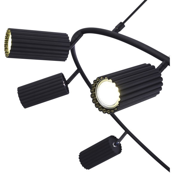 SL1213.403.06 Светильник подвесной ST-Luce Черный/Черный GU10 6*5W 4000K KENDO