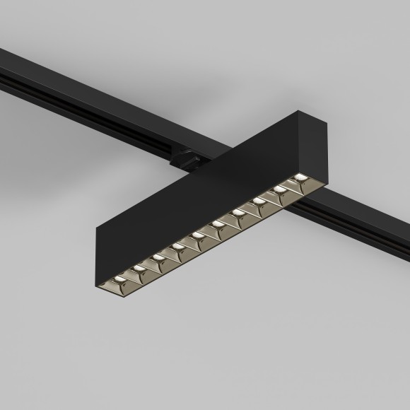 Однофазный двужильный светодиодный трековый светильник Denkirs DK6434-BK Edder 3000К 1560Лм CRI90+ 24° 20Вт