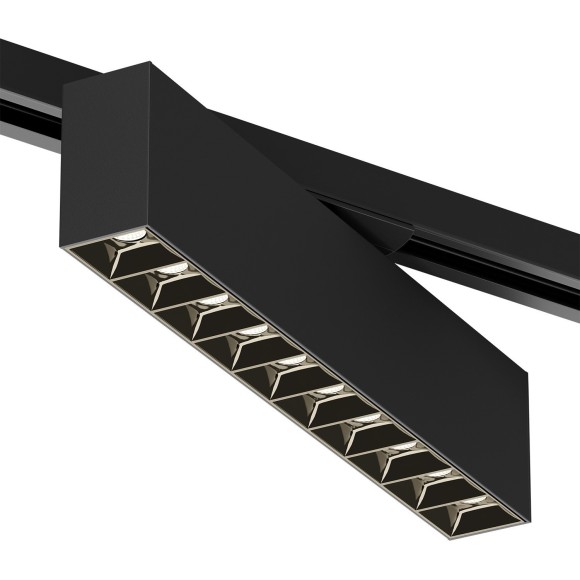 Однофазный двужильный светодиодный трековый светильник Denkirs DK6434-BK Edder 3000К 1560Лм CRI90+ 24° 20Вт