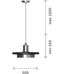 SL1212.403.01 Подвес ST-Luce Черный/Черный, Белый LED 1*12W 3000K OLTARNO