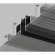 Магнитный шинопровод 1м встраиваемый в ГКЛ 12.5мм Smart 220V Denkirs TR2012-BK