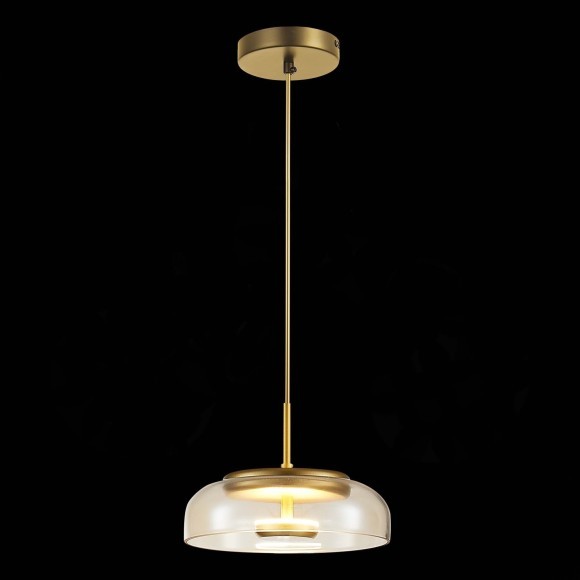 SL6002.203.01 Подвес ST-Luce Золотистый/Янтарный LED 1*7W 4000K LAZIO SL6002.203.01 Подвес ST-Luce Золотистый/Янтарный LED 1*7W 4000K LAZIO