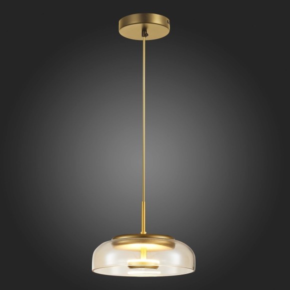 SL6002.203.01 Подвес ST-Luce Золотистый/Янтарный LED 1*7W 4000K LAZIO SL6002.203.01 Подвес ST-Luce Золотистый/Янтарный LED 1*7W 4000K LAZIO