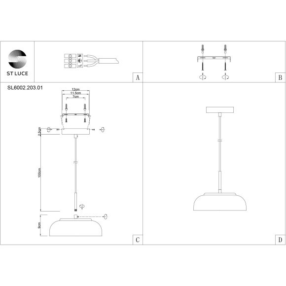 SL6002.203.01 Подвес ST-Luce Золотистый/Янтарный LED 1*7W 4000K LAZIO SL6002.203.01 Подвес ST-Luce Золотистый/Янтарный LED 1*7W 4000K LAZIO