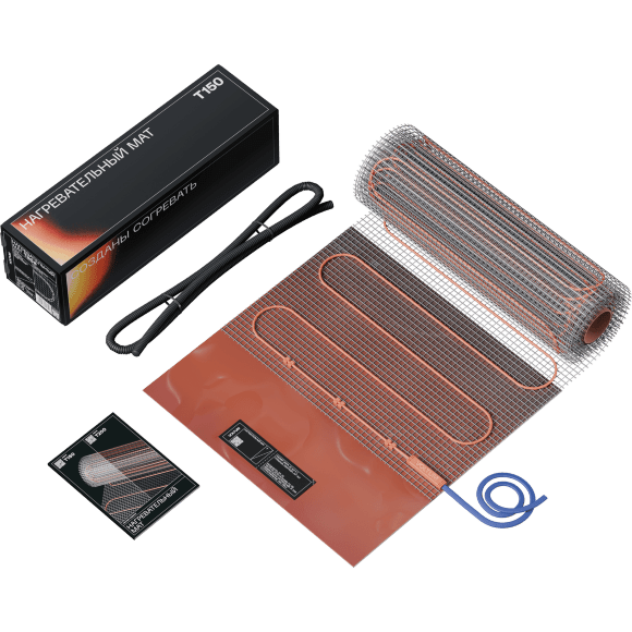 VLT01-150-15 Нагревательный мат (Теплый пол) длиной 30 метров и шириной полметра (0,5 метра) Voltum Т150 мощность 2250Вт 150Вт/м², двужильный экранированный кабель, клеевая основа, укладка в плиточный клей/стяжку, гарантия 25 лет VLT01-150-15 Нагревательный мат (Теплый пол) длиной 30 метров и шириной полметра (0,5 метра) Voltum Т150 мощность 2250Вт 150Вт/м², двужильный экранированный кабель, клеевая основа, укладка в плиточный клей/стяжку, гарантия 25 лет