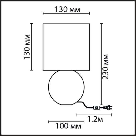 8225/1T CLASSI LN25 розовый, керамика/текстиль Настольная лампа E14 1*40W 220V OCTAVIA