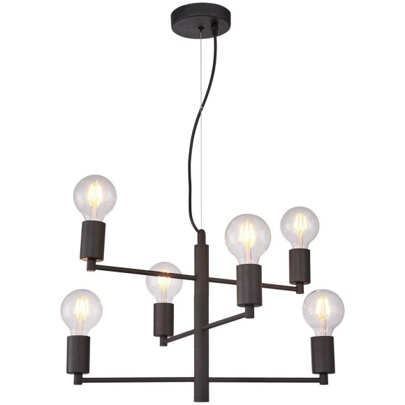 Люстра паук Lussole LSP-8156 HURON IP21 под лампы 6xE27 360W Люстра паук Lussole LSP-8156 HURON IP21 под лампы 6xE27 360W